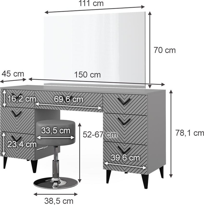 Produktbild Vicco Anett mit Hocker