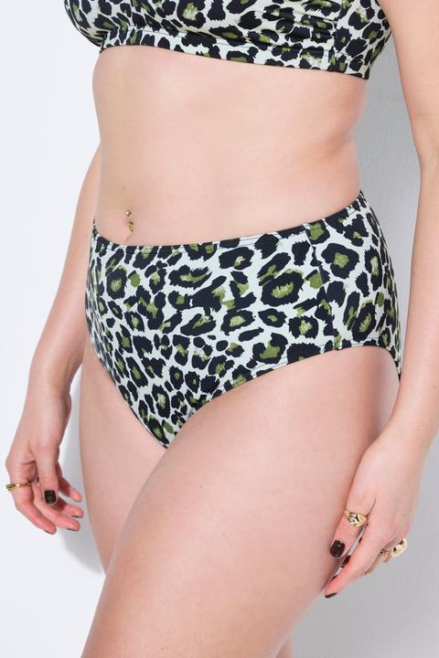Image du produit Studio Untold Bas de bikini, imprimé léopard, taille haute, gainant (50)