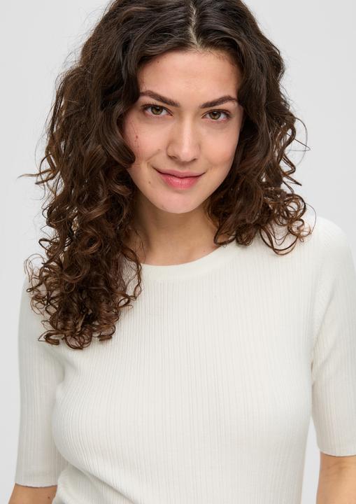 Produktbild S.Oliver Strickpullover Gerippter Pullover aus Viskosestretch (44)
