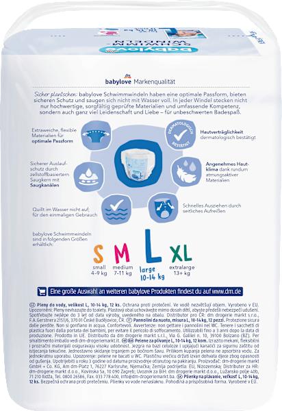Produktbild dm babylove Schwimmwindeln (Gr. L, 12 Stk.)