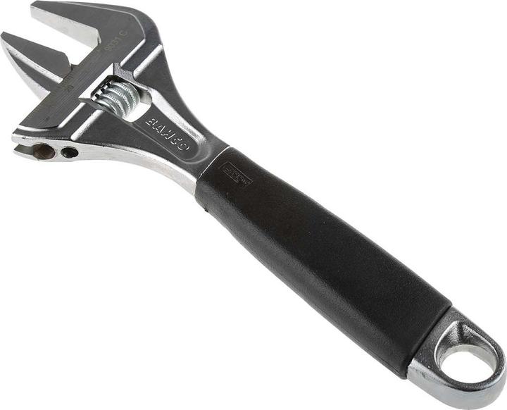 Produktbild Bahco ERGO 38-mm-Rollgabelschlüssel mit extragrosser Öffnungsweite, Zentralmutter und Gummigriff, verchro (38 mm)