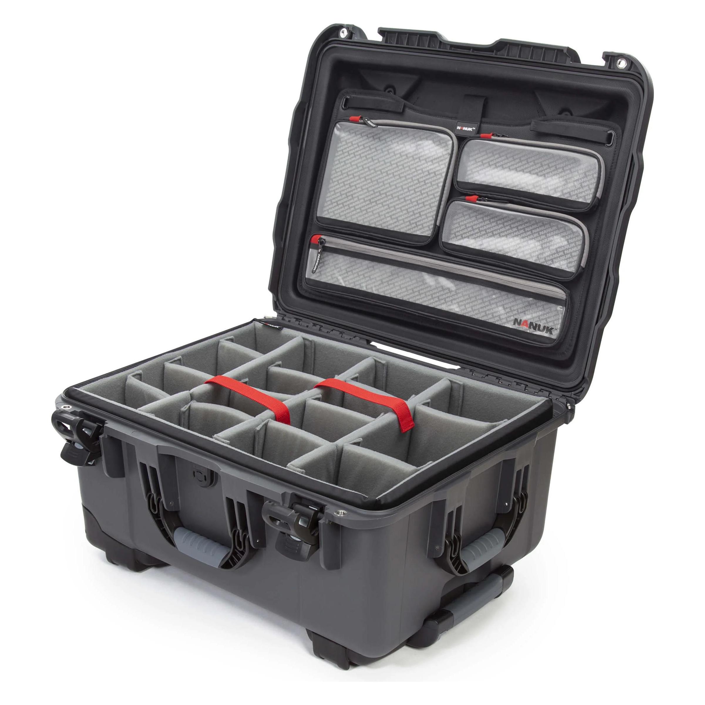 Nanuk 950-2007 Case W/ Padded Divider - Graphite (Fotokoffer), Kameratasche, Grau