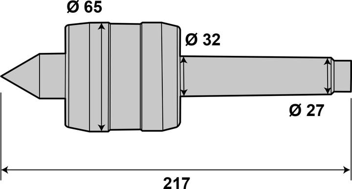 Produktbild Paulimot Mitlaufende Körnerspitze MK4