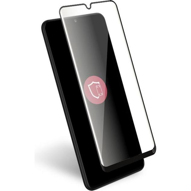 Bigben Connected Displayschutz aus Glas (1 Stück, Samsung Galaxy M22), Smartphone Schutzfolie, Schwarz