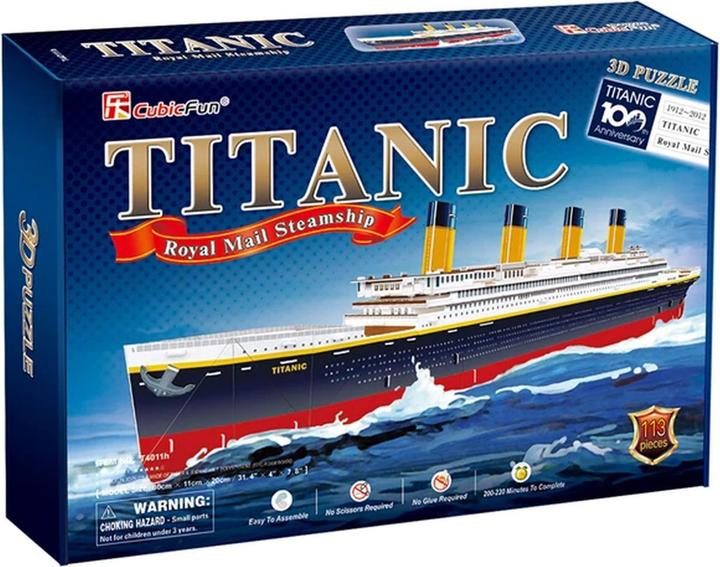 Produktbild Cubicfun 3D Puzzle Titanic 113 Teile (113 Teile)