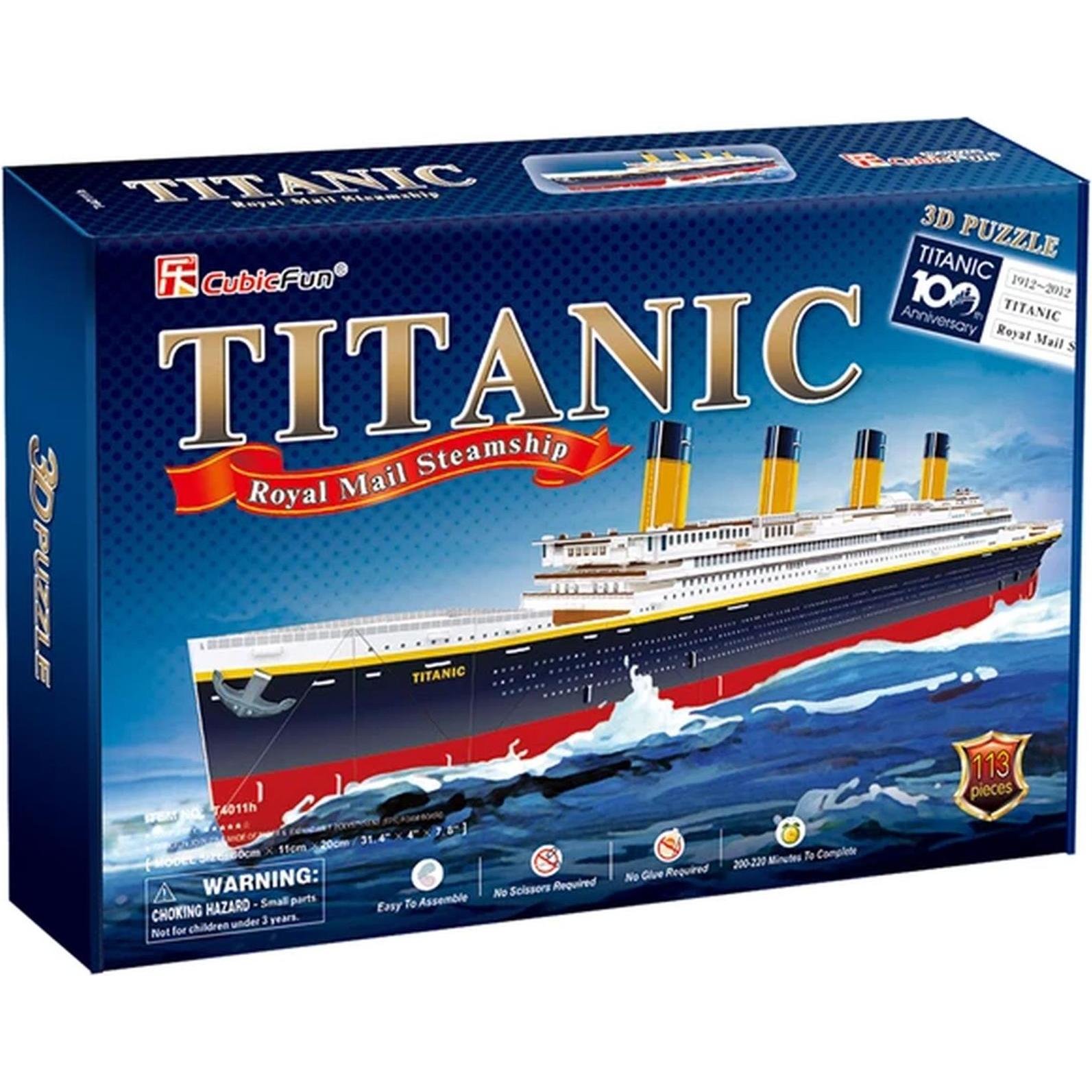 Cubicfun 3D Puzzle Titanic 113 Teile (113 pezzi)