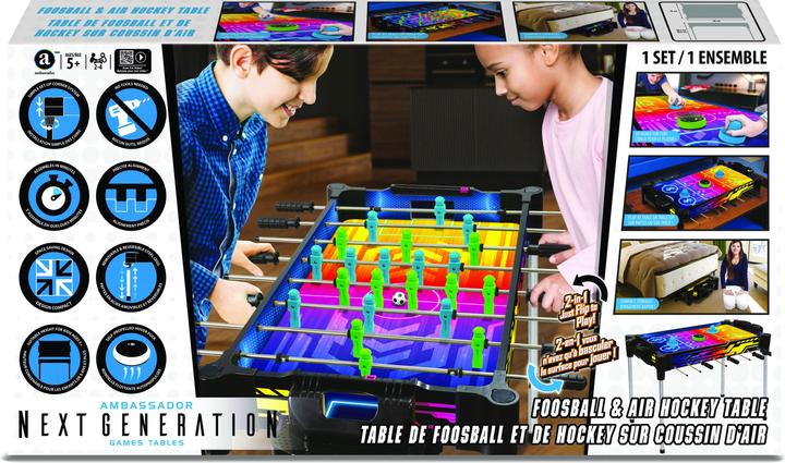 Produktbild Merchant Ambassador 2-in-1 Football & Air Hockey - Reversible Neon Arcade (MA8150D NH)