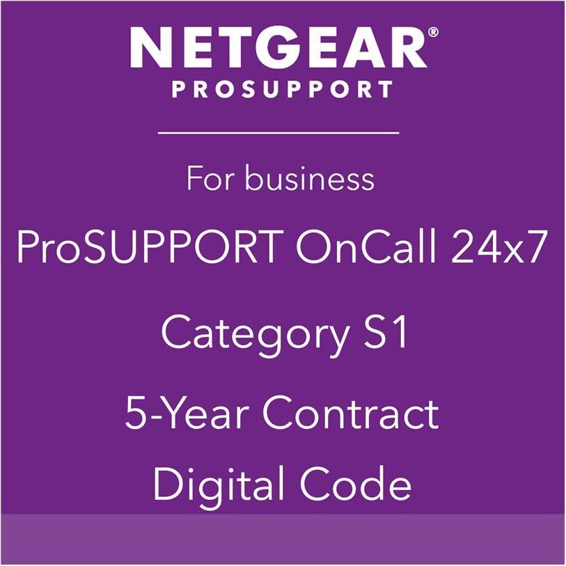Netgear ProSupport OnCall 24x7 Category S1 - Technischer Support (60 Monate, Post Warranty), Garantieerweiterung