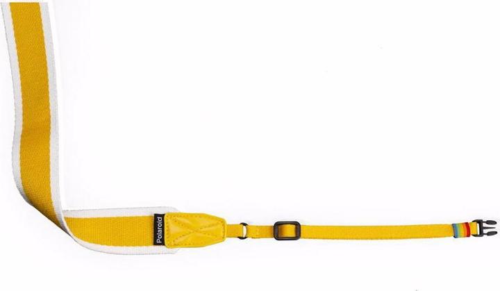 Actual product image Polaroid Camera Strap Flat Yellow Stripe (Now, i-Type, SX-70, OneStep+)