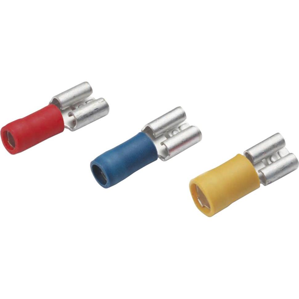 Cimco, Kabelverbindung, Isolierte Flachsteckhülse, DIN 46245, rot, 4,8 x 0,8