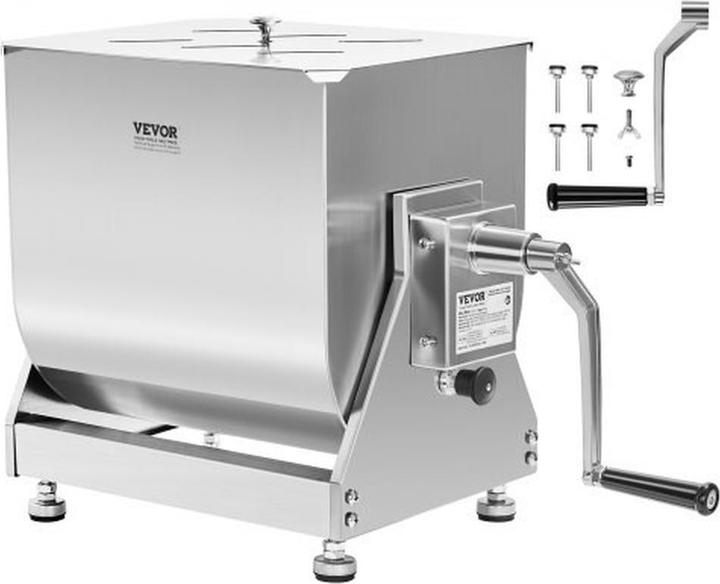 Vevor Manual Meat Kneading Machine with Tilting Tank