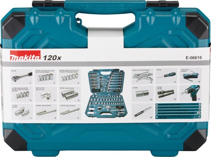 Productafbeelding Makita Gereedschapsset (120 onderdelen)