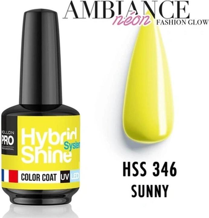 Actual product image Mollon Pro Mol Hss 346 Ambiance Neon - Semi-Permanent Hybrid Shine Nail Polish