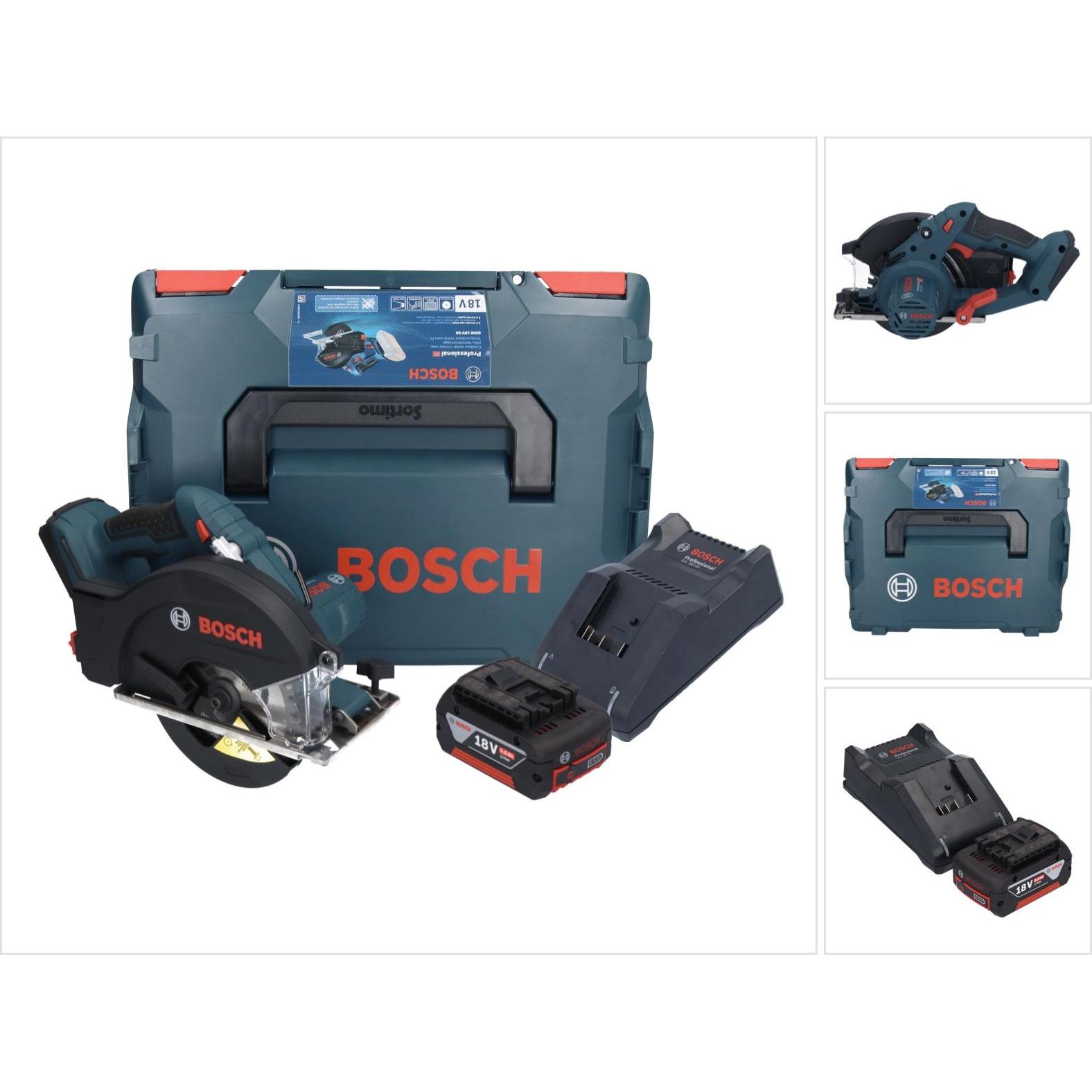 Bosch Professional, Handkreissäge, Bosch GKM 18V-50 Professional Akku Metall HandkreissÃ¤ge 18 V 136 mm Brushless + 1x A...