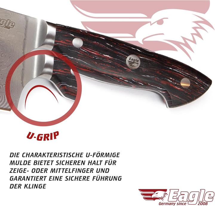 Produktbild Eagle U-Grip Santokumesser (13 cm)