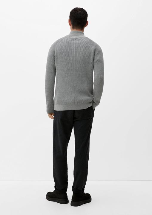 Produktbild s.Oliver Strickpullover Strickpullover mit Half-Zip (M)