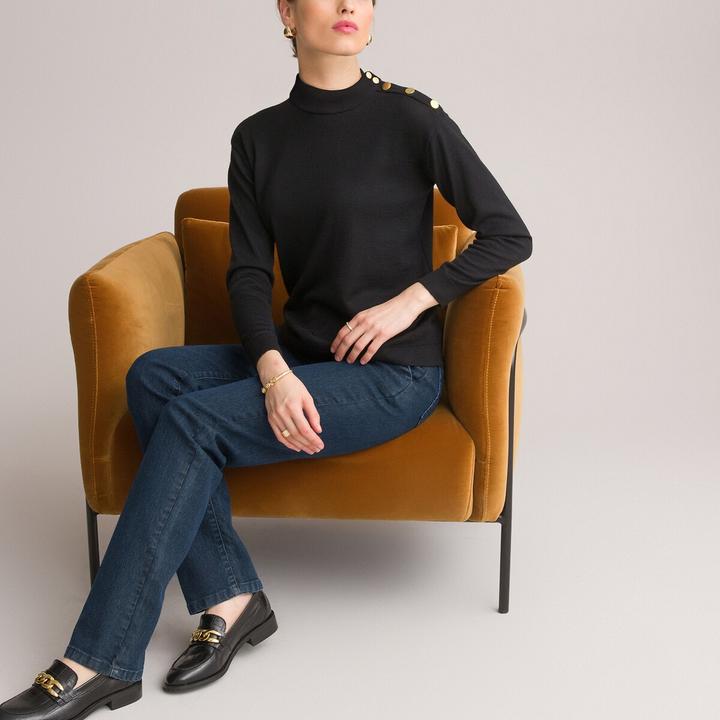 Image du produit Anne Weyburn Pull en maille fine avec col montant (W36/L38)