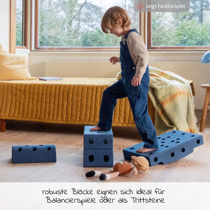 Image du produit Modu Dreamer-Set - Kit de construction XXL Jouet d'équilibre, toboggan, bascule