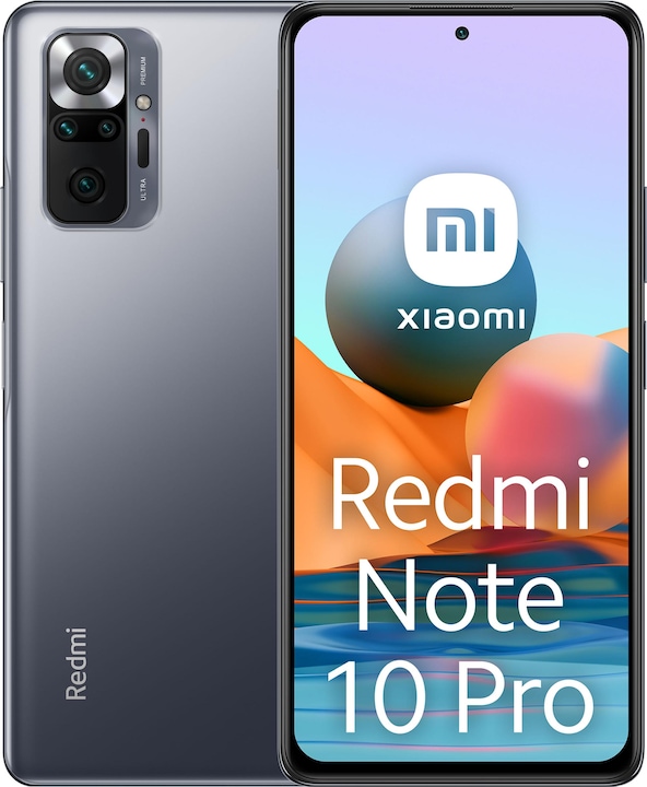 Produktbild Xiaomi Redmi Note 10 Pro (128 GB, Onyx Gray, 6.67", Dual SIM, 108 Mpx, 4G)