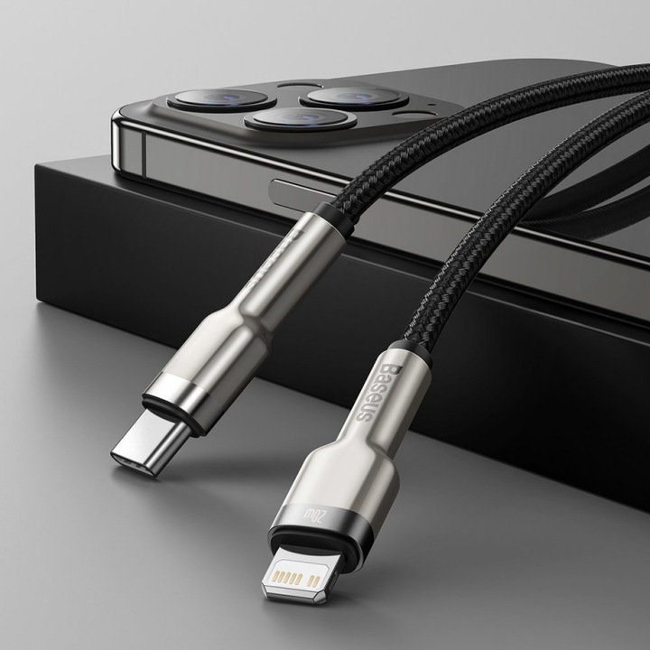 Actual product image Baseus USB C – Lightning (0.25 m, USB 3.0)