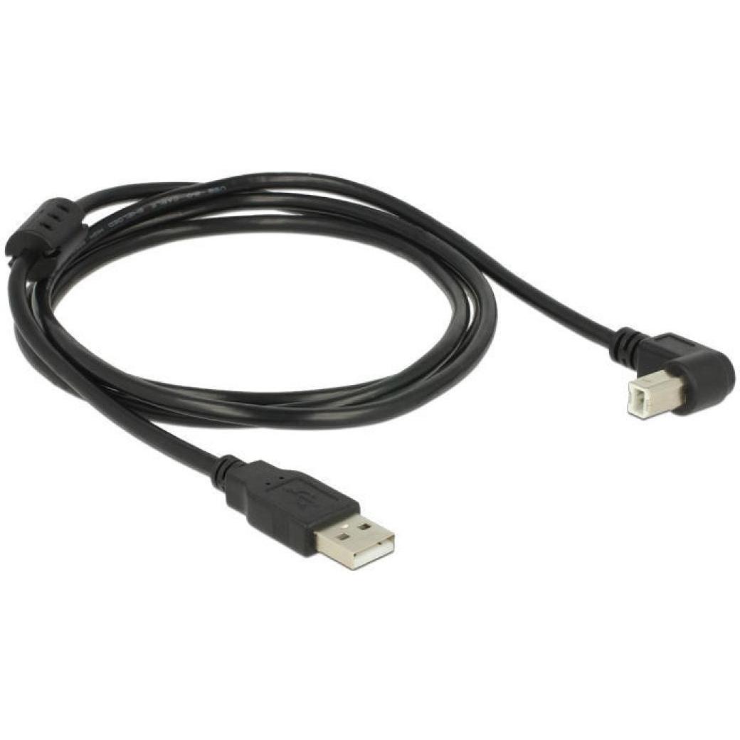 Thumbnail - Delock USB2.0-Kabel A-B: 1.5m, schwarz (1.50 m, USB 2.0), USB Kabel