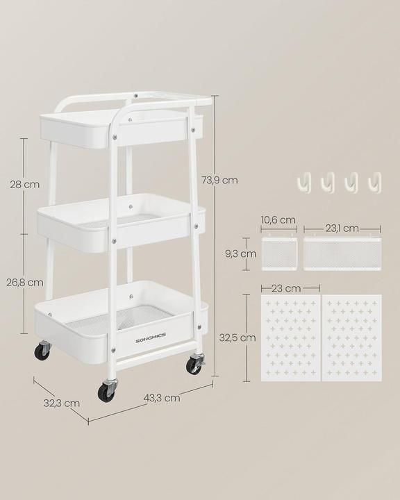 Actual product image Songmics Rollwagen
