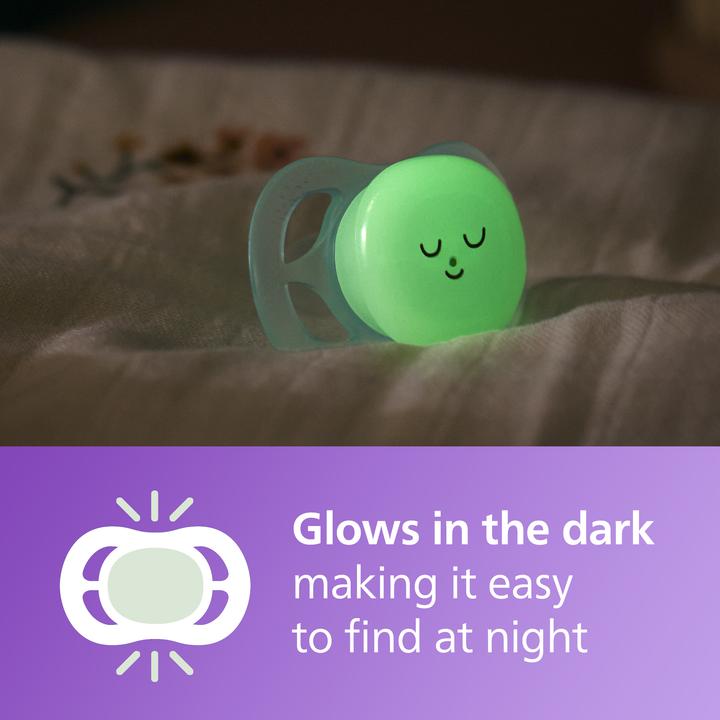 Productafbeelding Philips Avent Pacifier SCF075/18 ultra start für die Nacht (2 x, tot 2 M., Vanaf de geboorte)