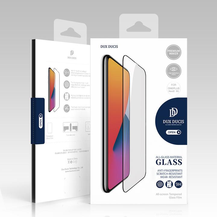 Immagine prodotto Dux Ducis Protezione dello schermo in vetro temperato 9D con copertura completa e cornice per OnePlus Nord (1 Pezzo/i, Oppo A54 5G, OnePlus Nord N200 5G, Oppo A74 5G)