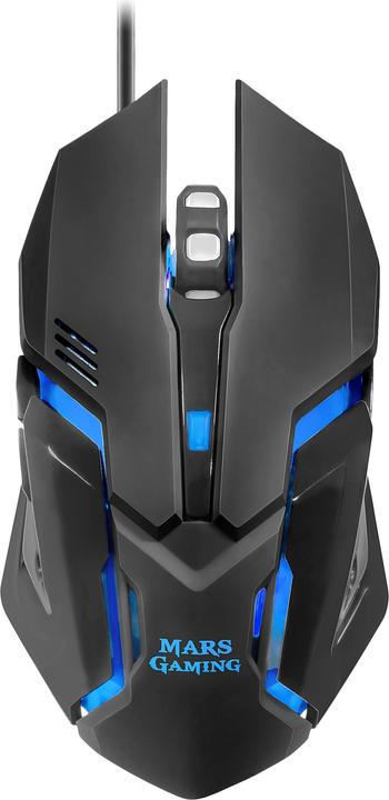 Image du produit Mars Gaming Pack 4 En 1 Gamer (Clavier/Souris/Casque/Tapis) Mcprgb2 RGB (Noir) (FR, Filaire)