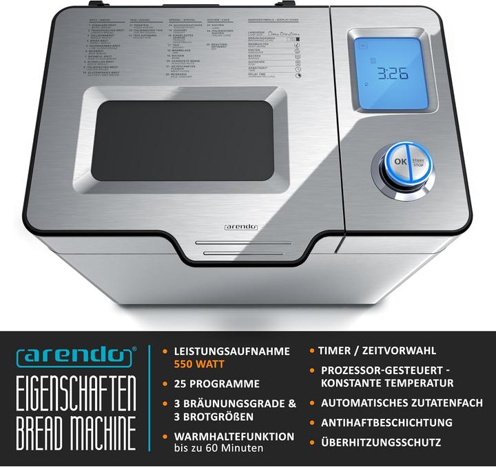 Image du produit Arendo Brotbackautomat