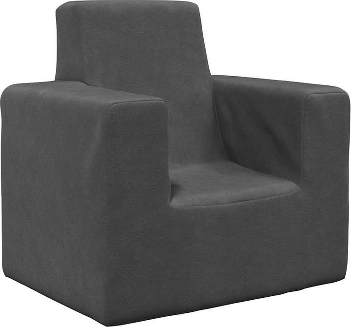 Actual product image vidaXL Children's sofa anthracite soft plush (Children sofa)