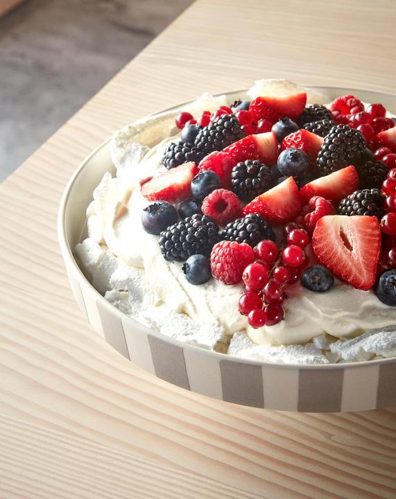 Actual product image OYOY Living Decorative Toppu Tray Ø 27 cm, Grey/White