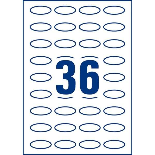 Thumbnail - Avery, Etiketten, 360 ovale Etiketten