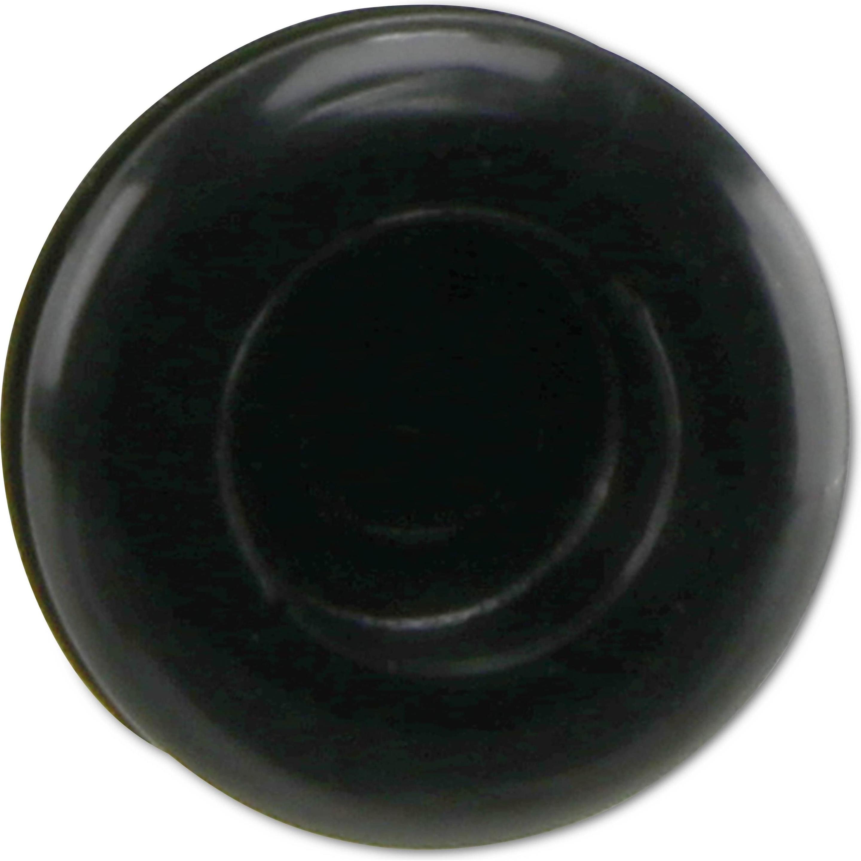 KSS, Kabelschutz + Kabelführung, Kabeldurchführungstülle PVC, schwarz, Plattenstärke 3,4, Loch-Ø 10,5, geschlossen, 1 St...