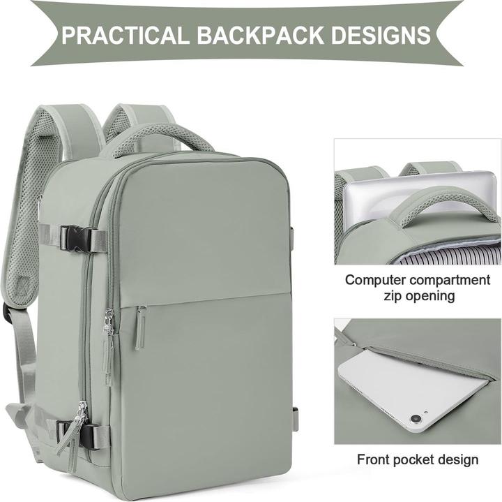 Produktbild Only-Bags.Store Rucksack für Flugzeug Handgepäck Kabinentasche Rucksack Wasserdicht Laptop Reiserucksack