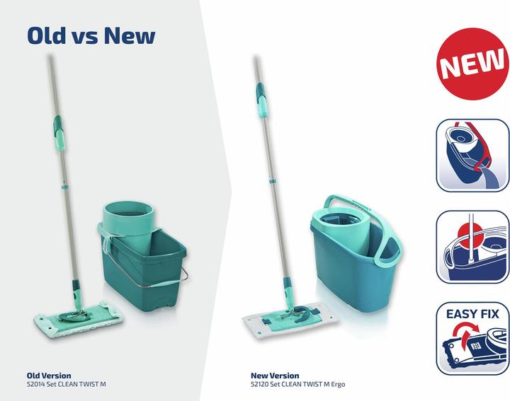 Produktbild Leifheit Set CLEAN TWIST M Ergo (micro duo) + SUPERDUSTER M (1 Stk.)