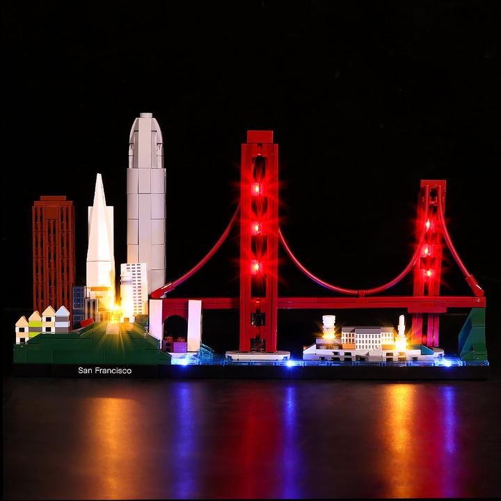 Produktbild BrickBling LED Licht Set für LEGO Skyline Series San Francisco (21043)