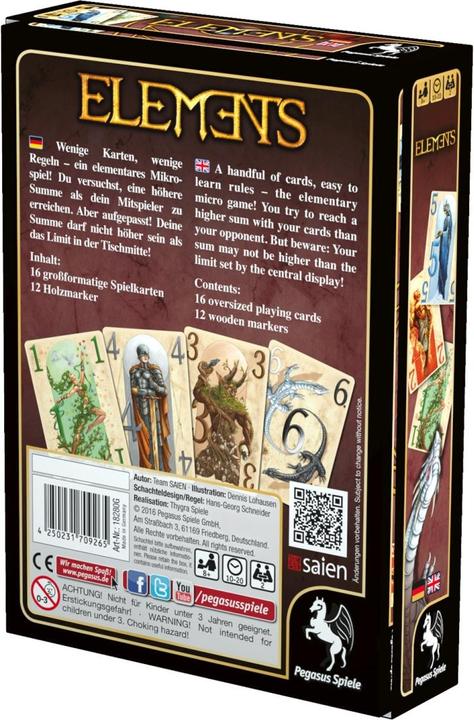 Actual product image Pegasus items (English, German, 2 - 8 Players)