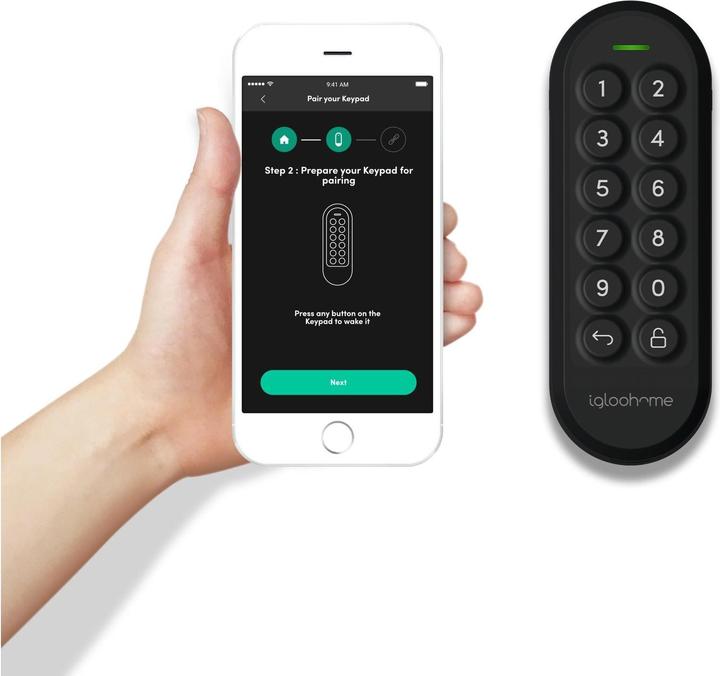 Actual product image Igloohome Keypad Black