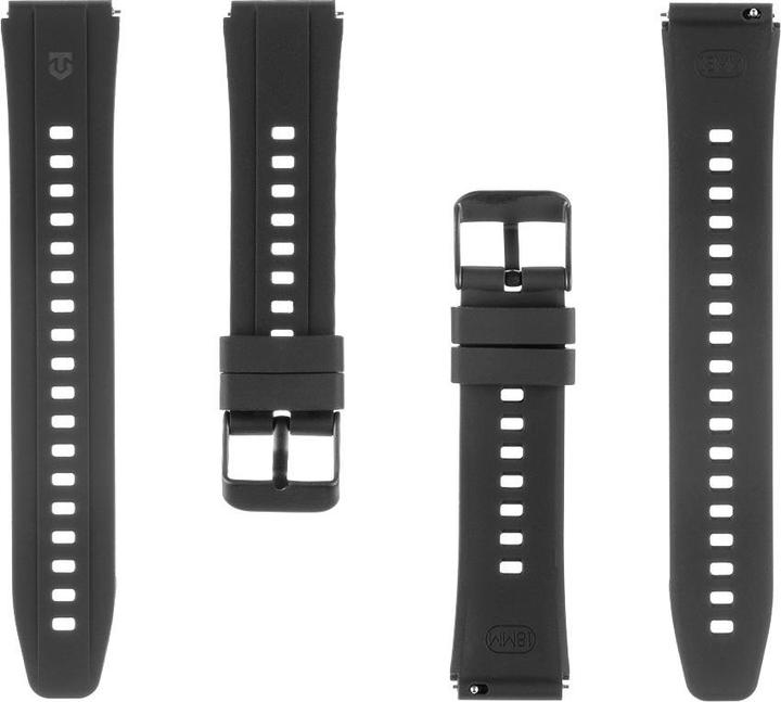 Tactical Strap Quick Release Silicone Band 18mm Black (Silikon)