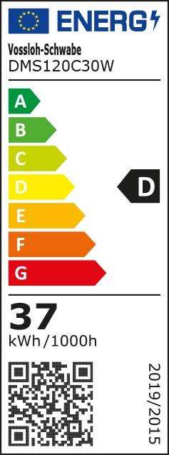 Label énergétique Willy Meyer Sohn GmbH Co. KG Projecteur à LED 36W ww avec étrier en acier inoxydable (8 540 096 050) (2864 lm, IP55)