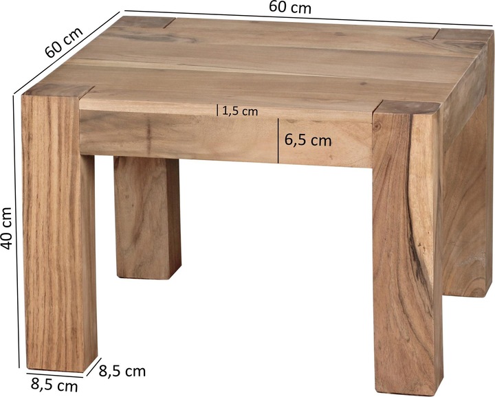 Actual product image Wohnling Mumbai (60 x 60 x 40 cm)