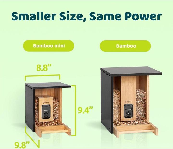 Produktbild Birdfy Futterspender FSC Bambus Mini Solar