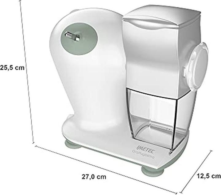 Actual product image Imetec 7480 Electric grater and spiraliser Electric grater Green, White