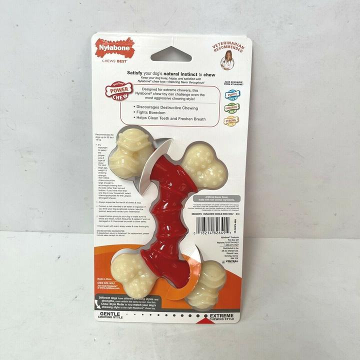 Immagine prodotto Nylabone Masticare estremo per i bijters duri Baconsmaak (Gioco da masticare per cani)