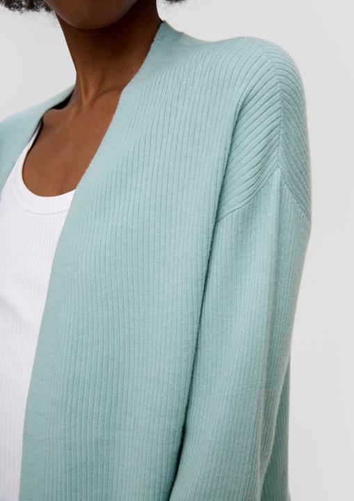 Produktbild s.Oliver Strickjacke Rippstrick-Cardigan im Loose Fit (L)
