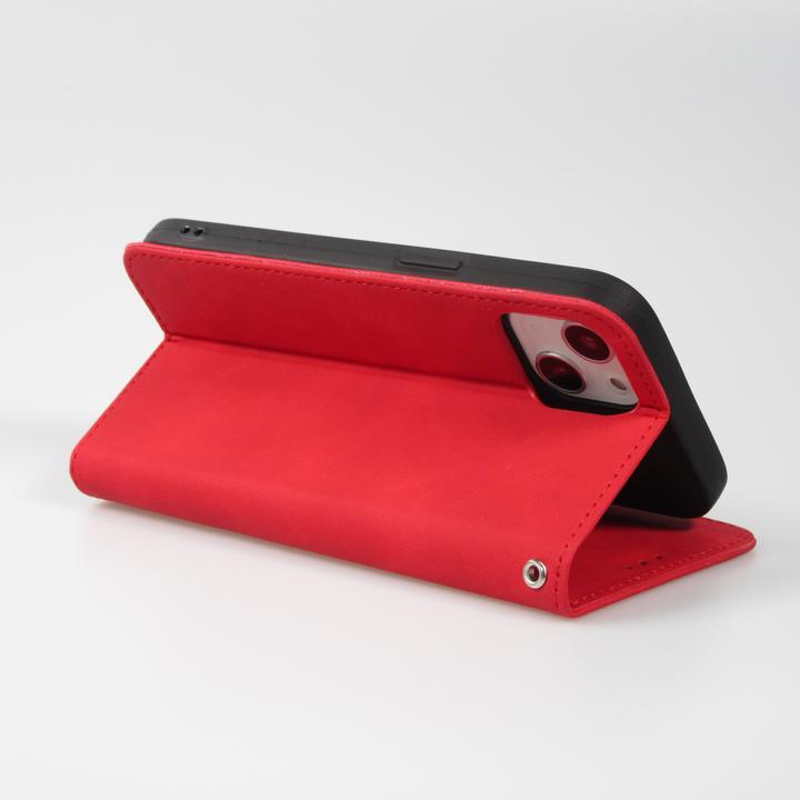 Actual product image PhoneLook Etui cuir Flip Wallet vintage avec fermeture aimantée et compartiment cartes (Apple iPhone 13)