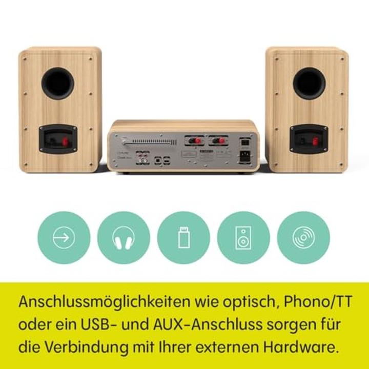 Actual product image Pure Classic Stereo (Bluetooth, Wi-Fi, CD player, Spotify Connect, 2x 50 W)