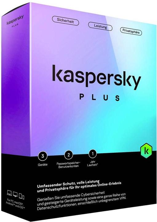 Actual product image Kaspersky Plus 3 Device Sierra Box (EN) (1 User, 12 months)