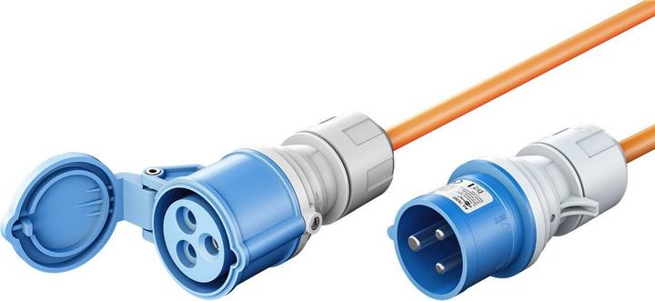 Actual product image Goobay CEE-Verlängerung, CEE-Stecker auf CEE-Kupplung, 10 m (10 m, CEE 16/3)